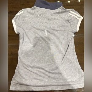 Grey athletic wear with collar